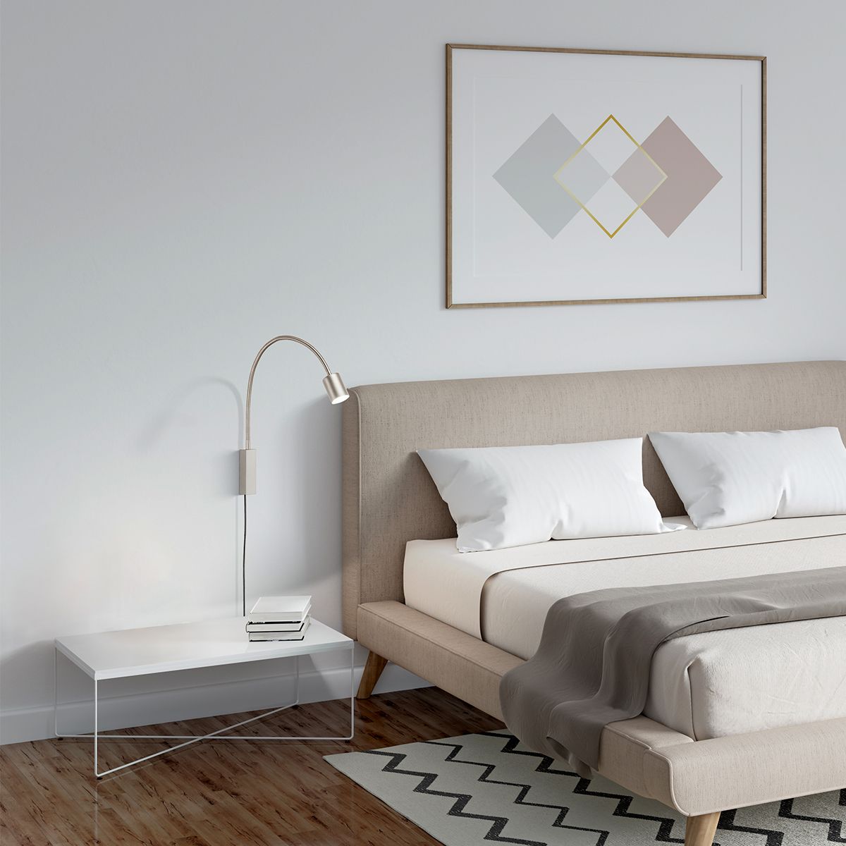 Fischer & Honsel LED Spotleuchte Justi Nickel