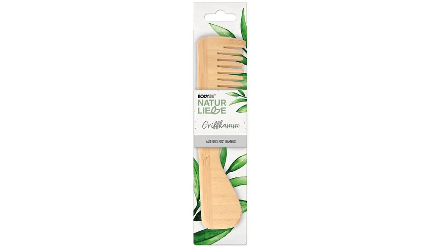 BODY&SOUL Griffkamm Grob Naturliebe Bambusholz
