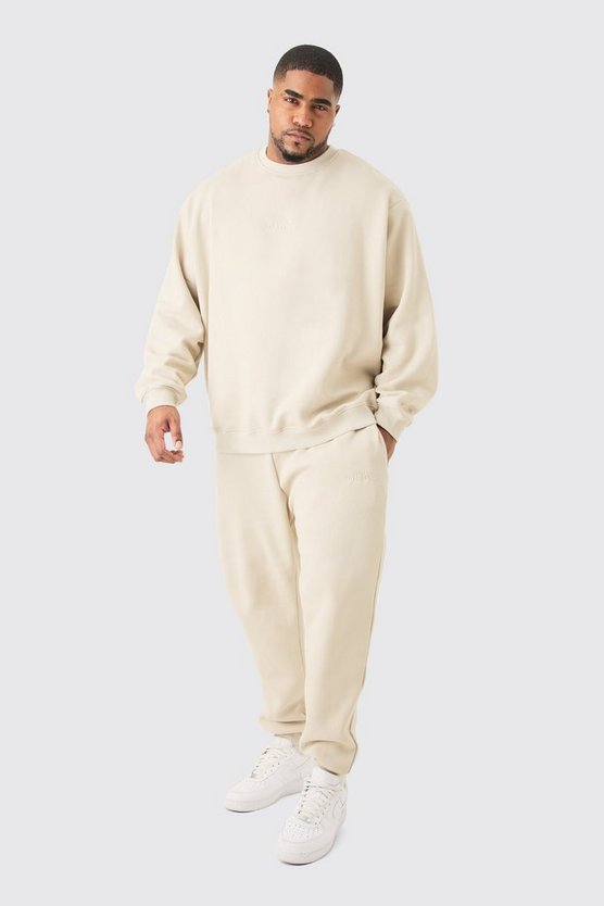 Plus Oversize Official Sweatshirt-Trainingsanzug