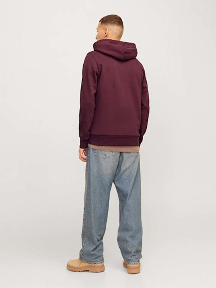 Jack & Jones Hoodie in Bordeaux günstig kaufen