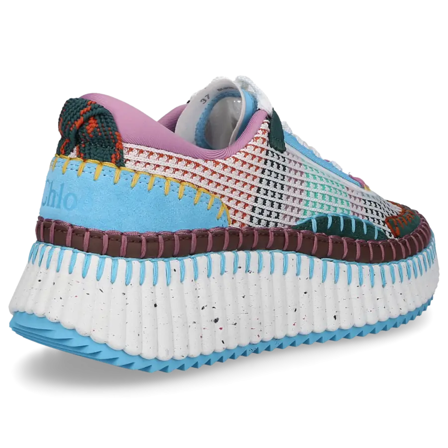 Chloé - Sneaker low NAMA Baumwolle - türkis