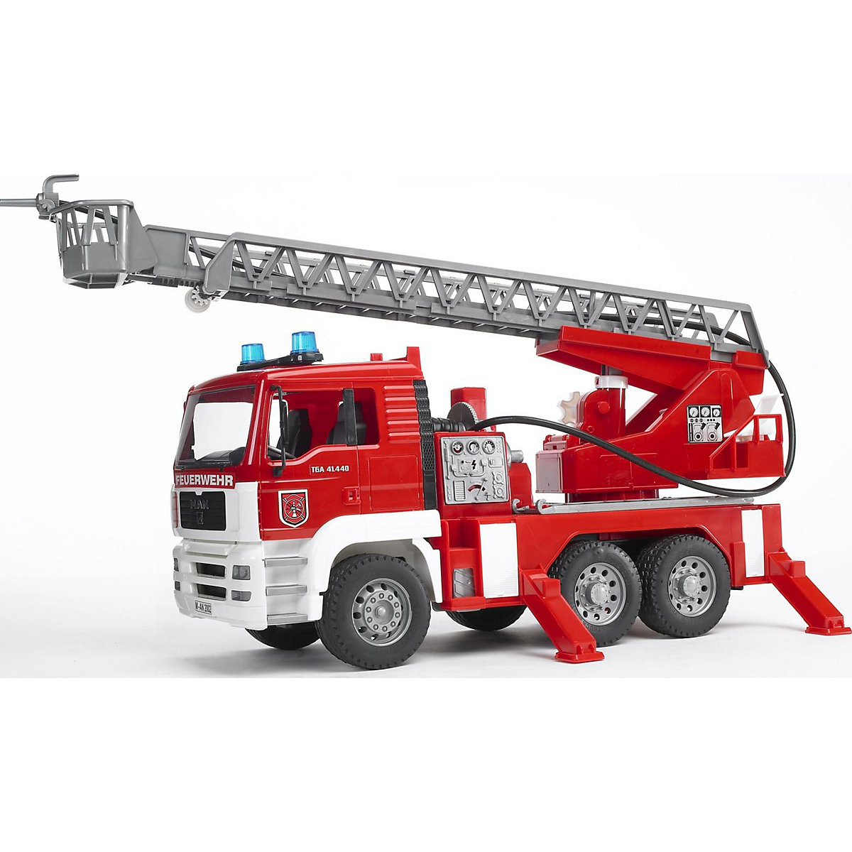 BRUDER 02771 TPS MAN Feuerwehr m. Drehleiter, Licht und Sound