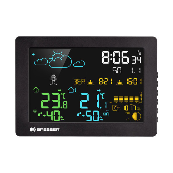 Farbwetterstation MeteoTemp Baro HZ, mit integriertem Wecker