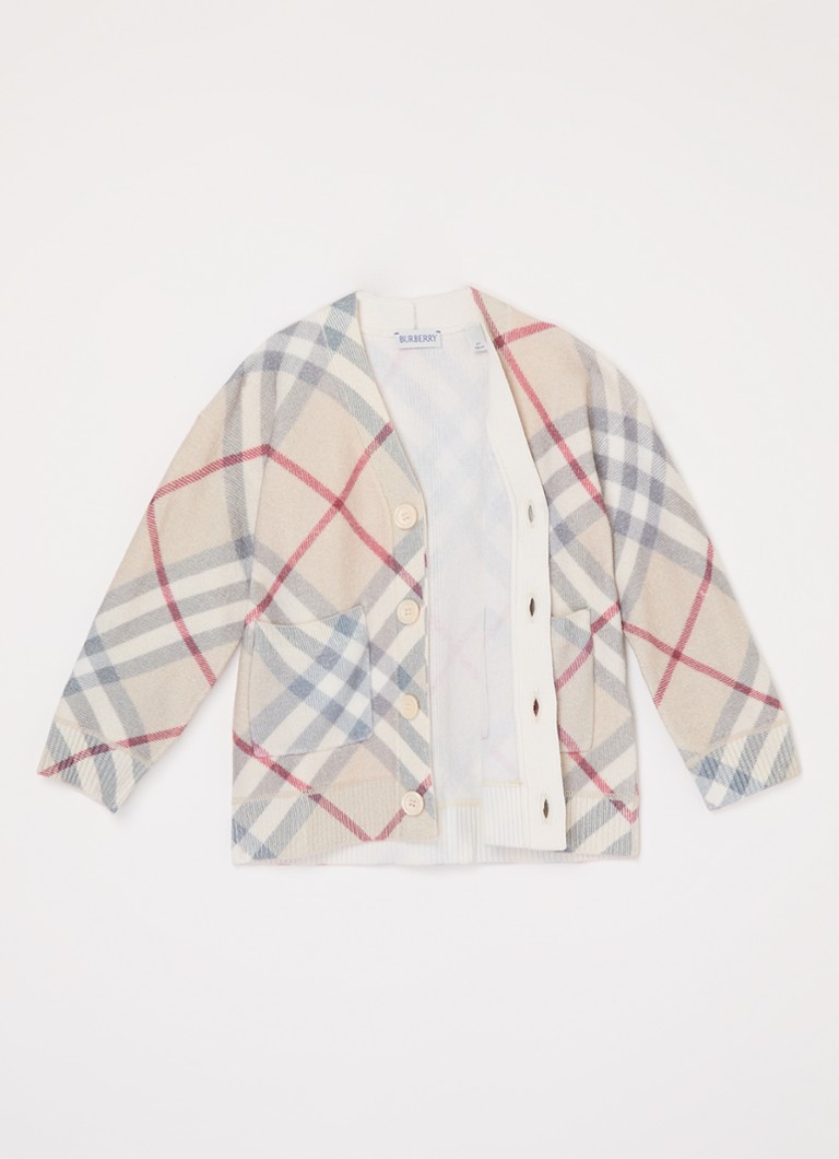 Ζακέτα Burberry Ashmore από λεπτό πλεκτό μαλλί
