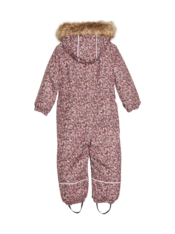 Minymo Schneeoverall 162144KW Schneeanzug mit Kapuze und Fußschlafen in Rosa günstig kaufen