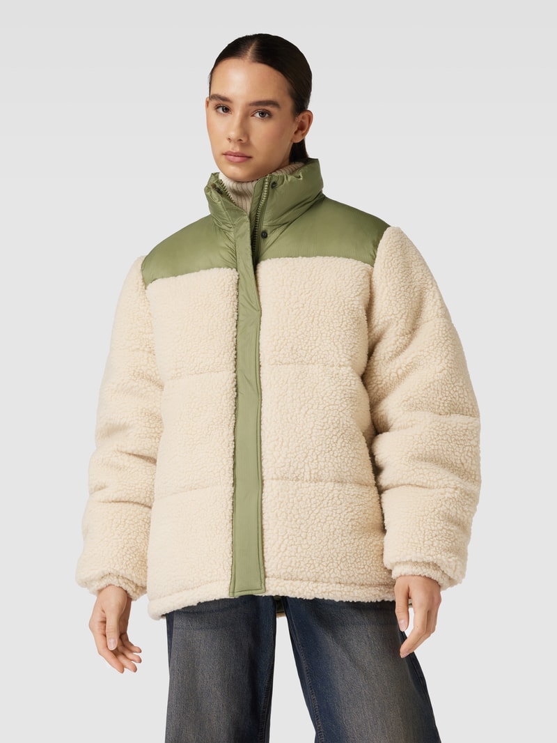 Jacke mit Teddyfell Modell 'DACE' in offwhite