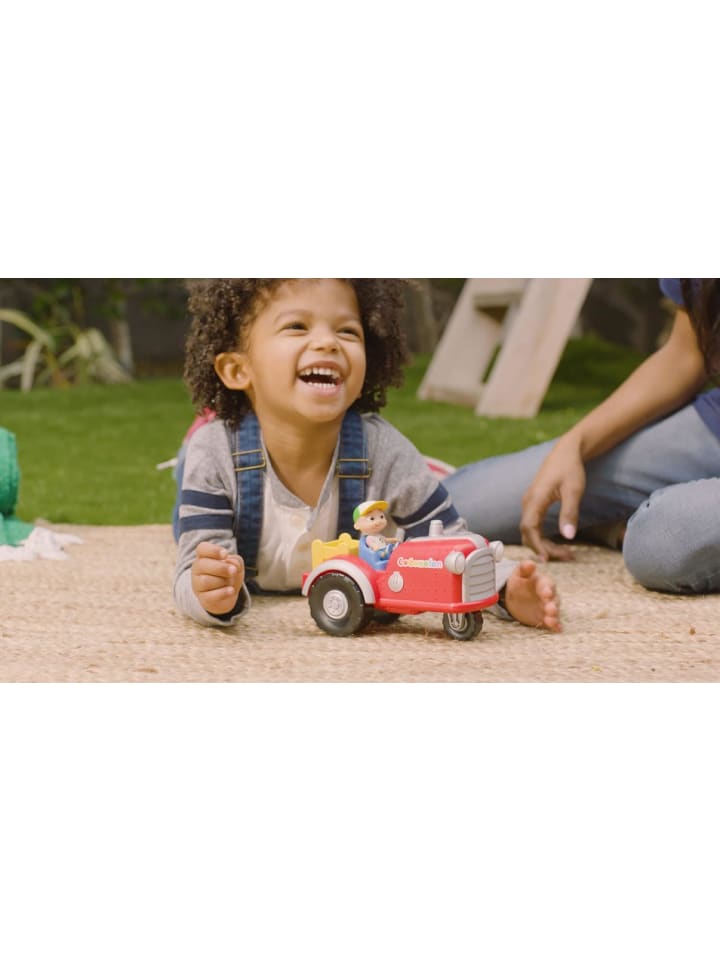 jazwares Cocomelon - Mitsing-Traktor mit JJ Spielfigur Lernspielzeug ab 2 Jahren in rot günstig kaufen onesize