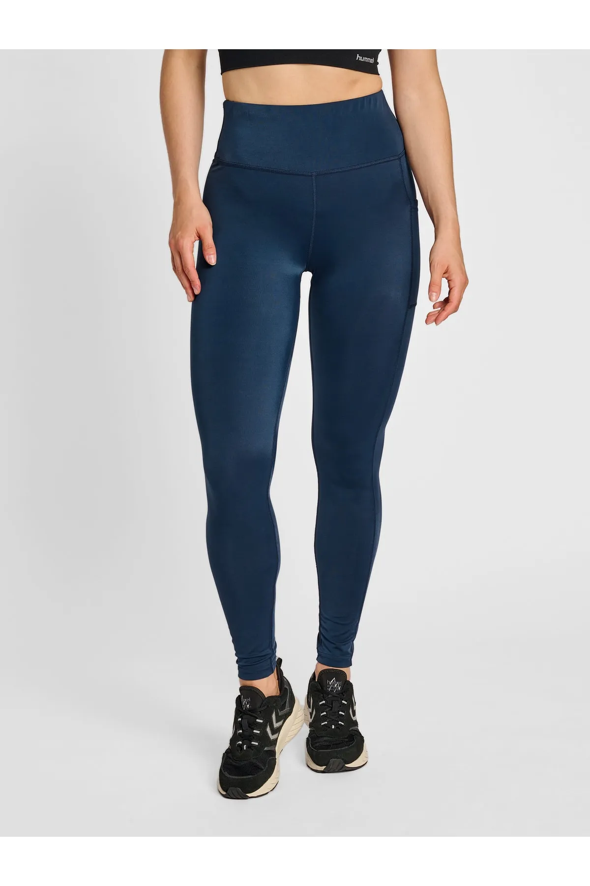 hummel  Sport-Leggings - Blau - Mittlerer Bund