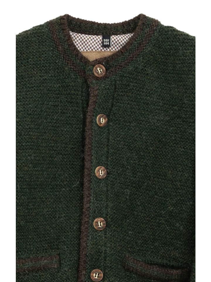 OS-Trachten Kinderstrickjacke 487000-0772 in oliv günstig kaufen 86/92