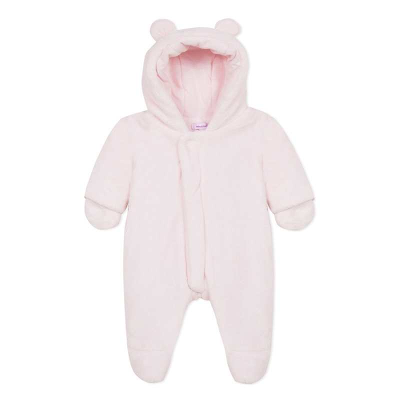 Pilote fausse fourrure rose pâle naissance Absorba