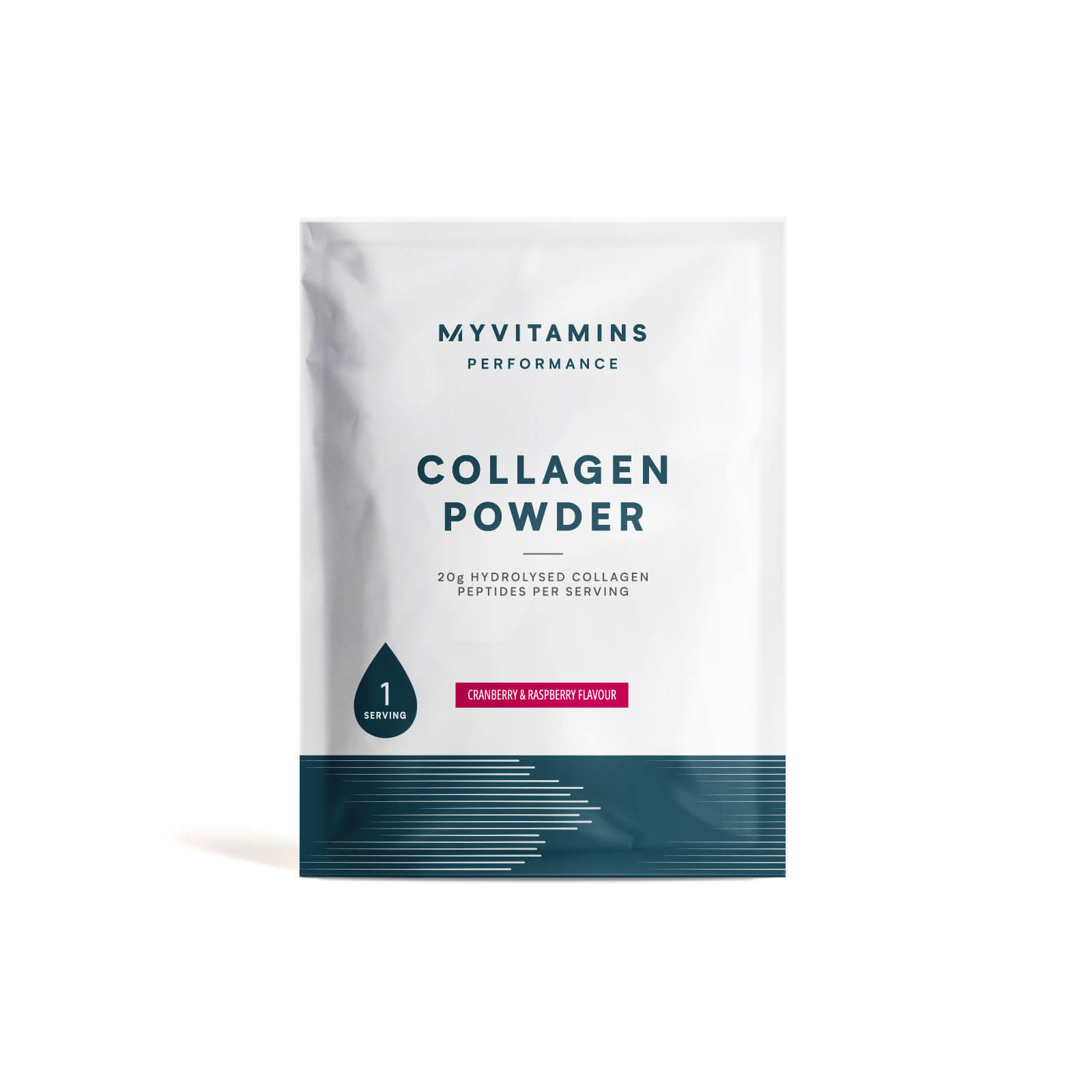 Myvitamins Collagen Powder, Cranberry and Raspberry, 21.6g