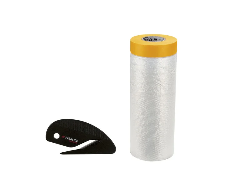 PARKSIDE PERFORMANCE® Filme de mascaramento com fita adesiva e cortador, 1,4 x 25 m