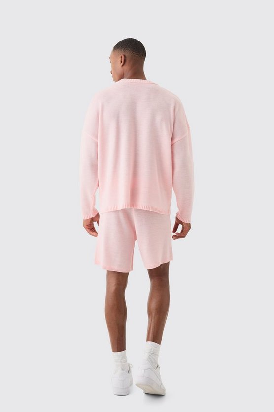 Kastiger Oversize Jacquard-Pullover