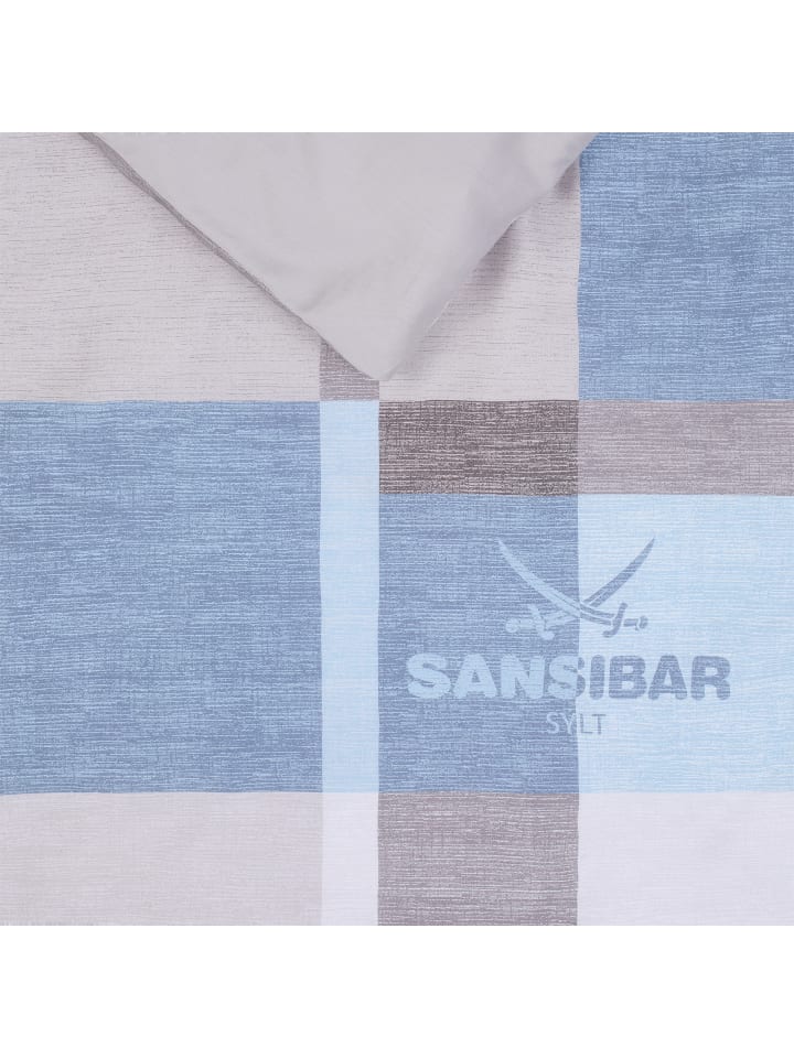 Sansibar Bettwäsche Cliff in Blau günstig kaufen 135x200 cm (80x80 cm)