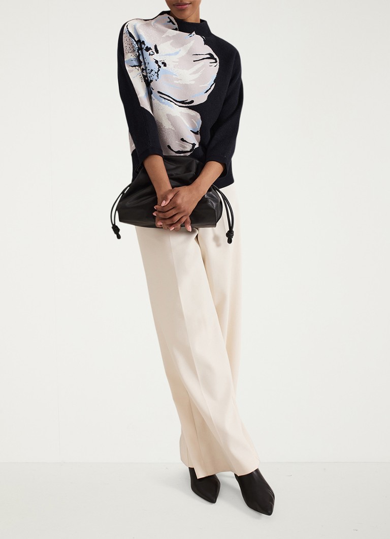 Pulover Phase Eight Bessie cu imprimeu floral și tricot fin