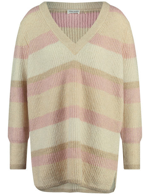 Longpullover mit Blockstreifen