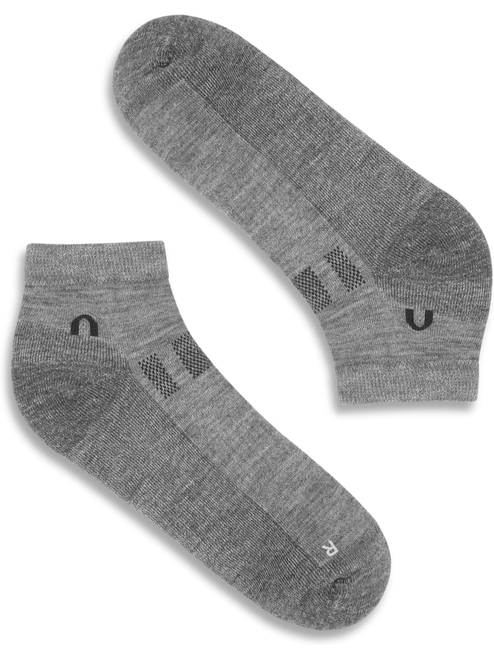 normani 2 Paar Merino-Sneakersocken Timaru in Grau günstig kaufen