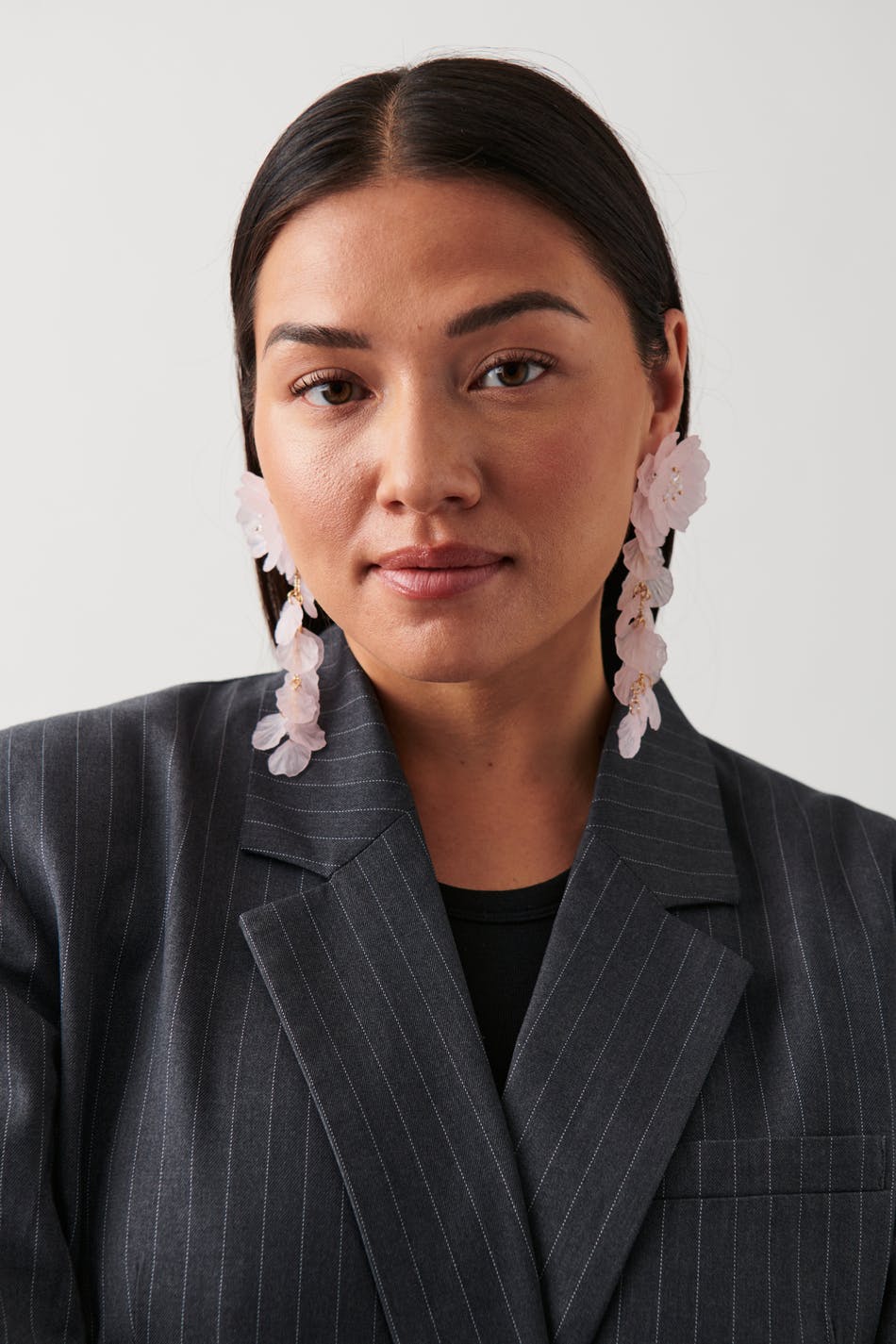 Hanging flower earrings