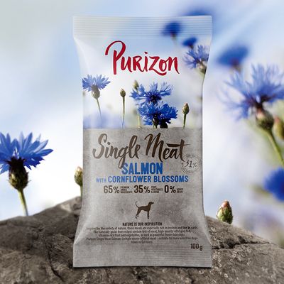 Purizon Single Meat Adult Lachs mit Spinat und Kornblumenblüten