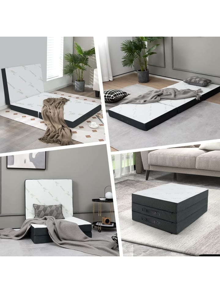 COSTWAY Klappmatratze 193x80x10cm in Weiß günstig kaufen onesize