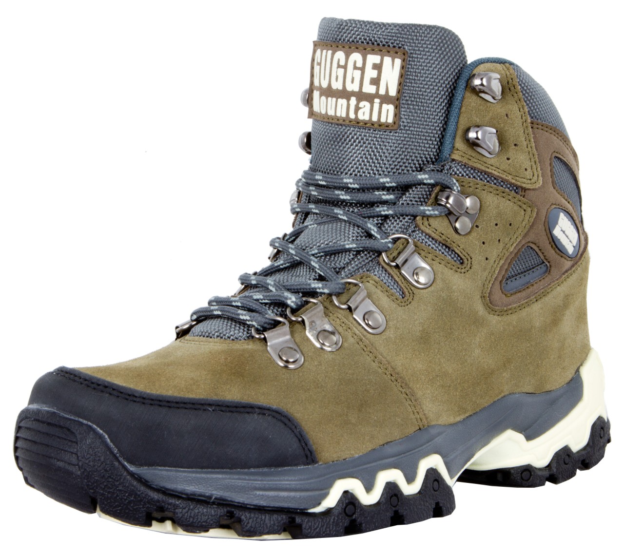 GUGGEN MOUNTAIN Freizeit Schnürer braun Wanderschuh von GUGGEN Mountain