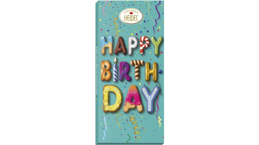 HEIDEL Vollmilchschokolade Happy Birthday 100 g