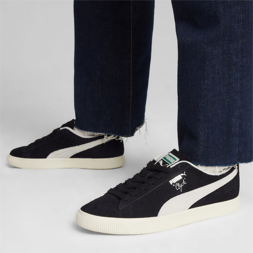 PUMA Clyde Hairy Suede 393115-02 / schwarz