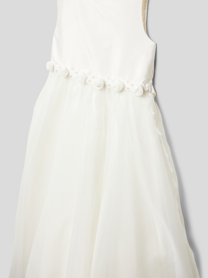 Kommunionskleid mit Taillenband in offwhite