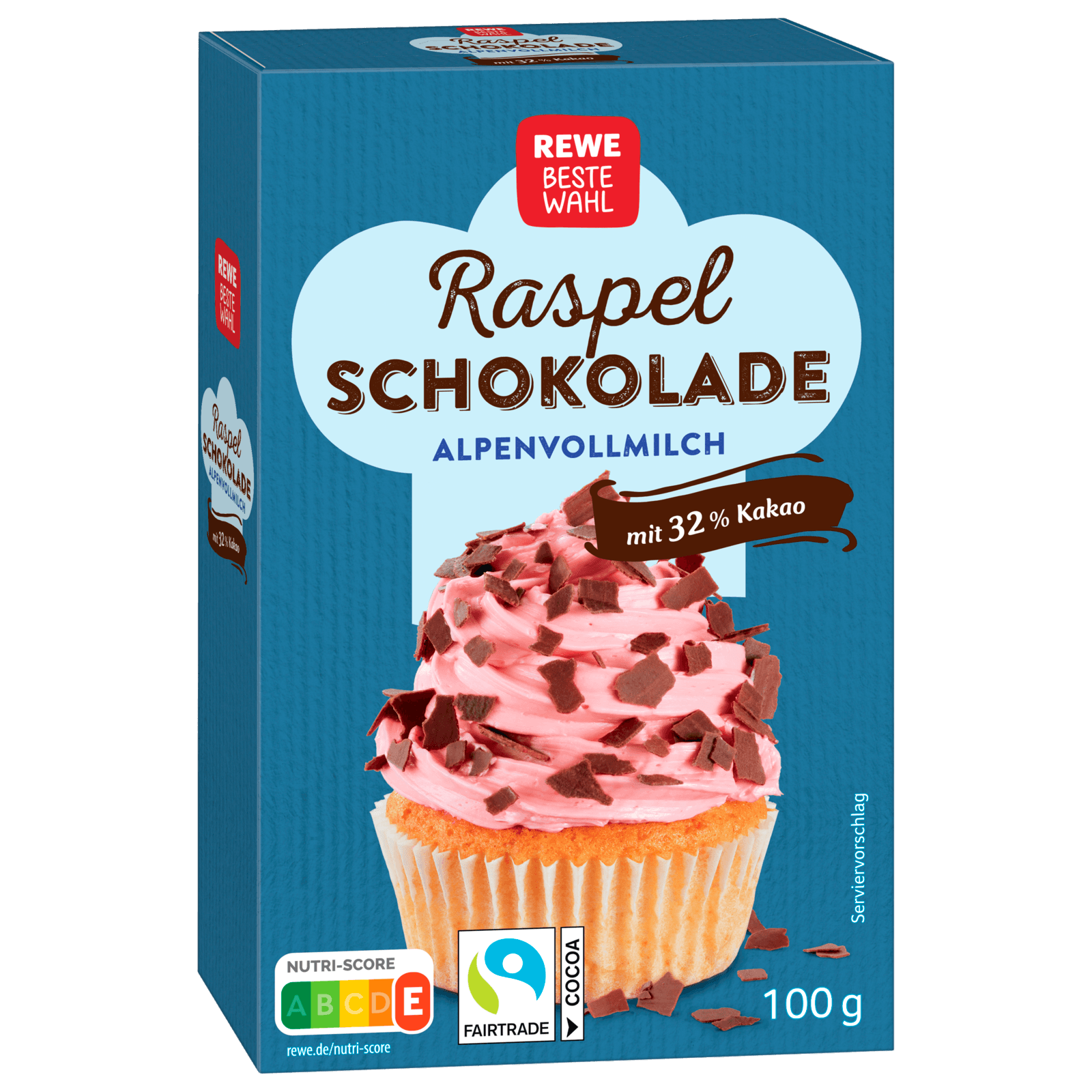 REWE Beste Wahl Raspelschokolade Vollmilch 100g