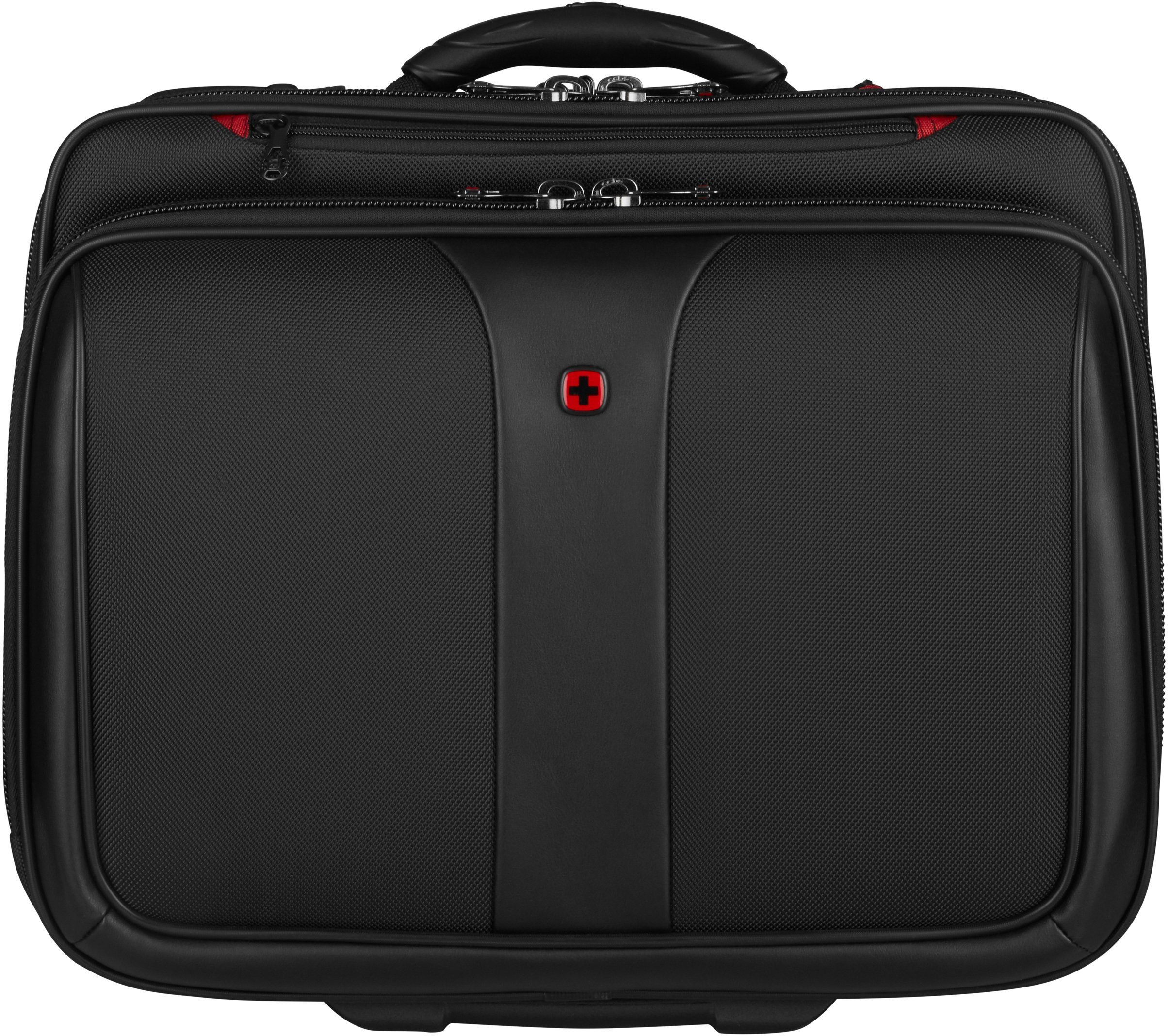 Wenger Business-Trolley Patriot II, schwarz, 2 Rollen, mit 17,3-Zoll Laptopfach & abnehmb. Tasche für Laptops bis 15,6-Zoll