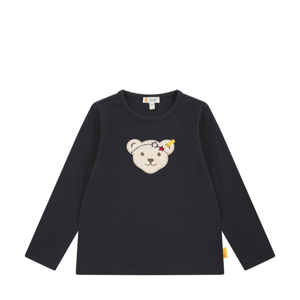 T-Shirt langarm, dunkelblau für Mädchen