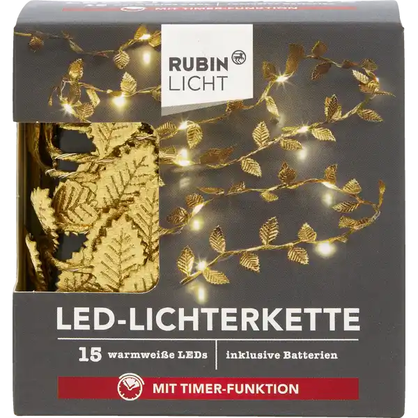 Lichterkette Blätter