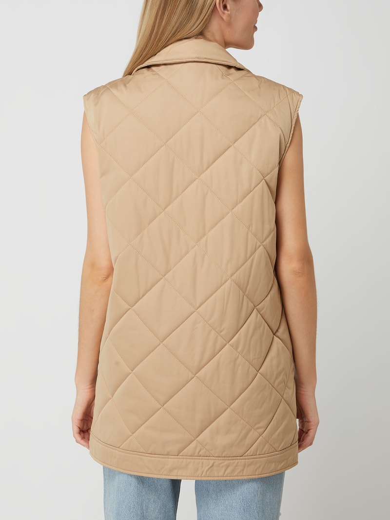 Steppweste mit Umlegekragen Modell 'Tinna' in camel