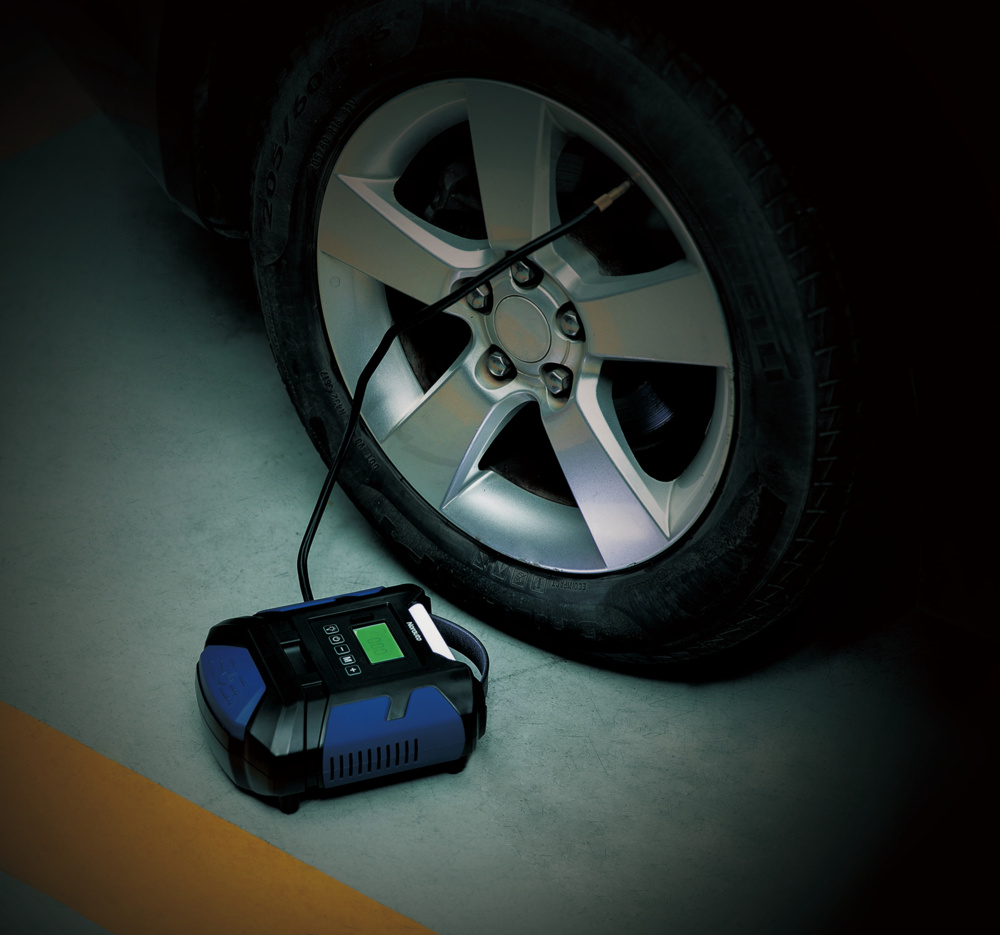 Digitaler Mini-Kompressor mit Batterie von Norauto, 12V, 8 bar, 25L - ATU