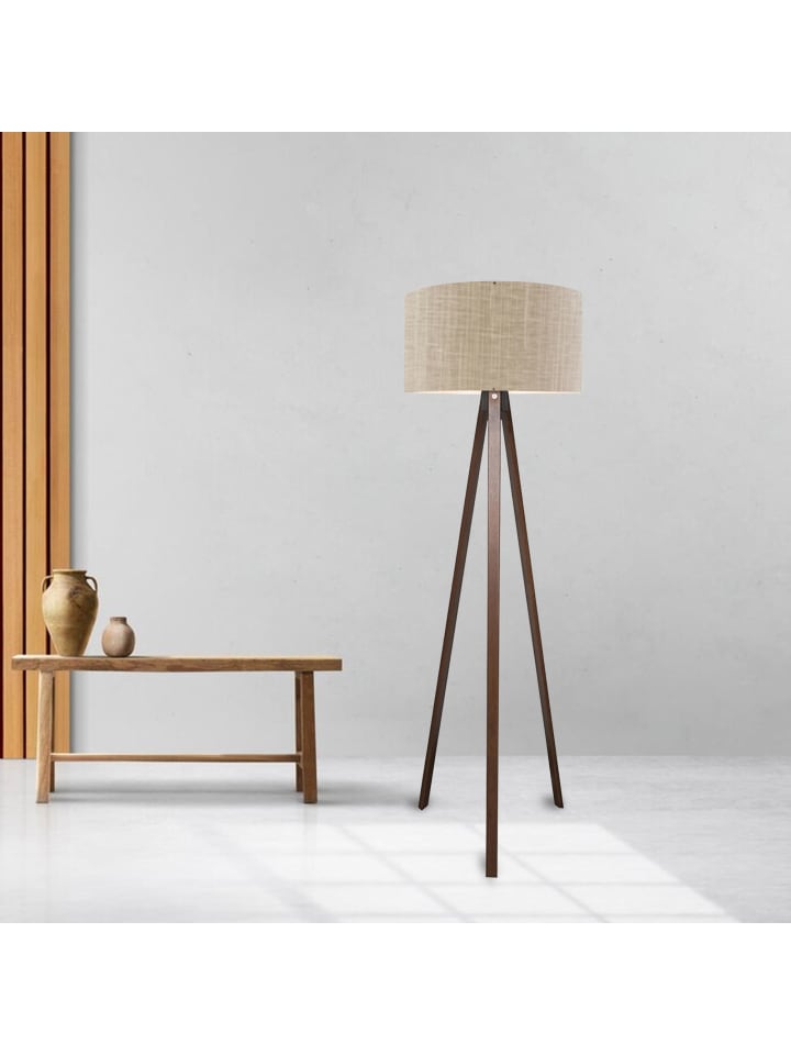 lux.pro Stehleuchte Newport in Hellbraun (H)140cm (D)38cm günstig kaufen onesize