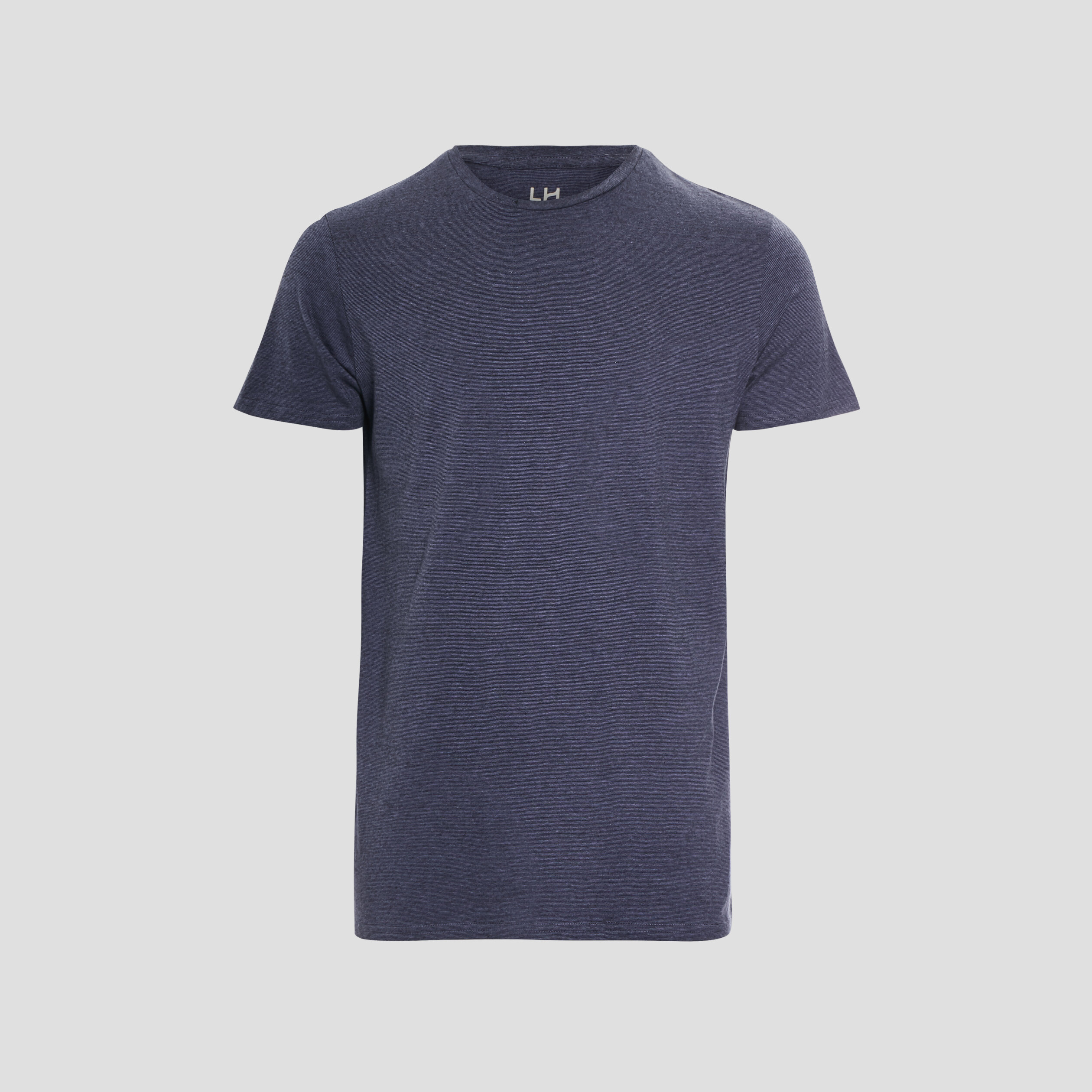 T-shirt coton manches courtes bleu marine homme | La Halle