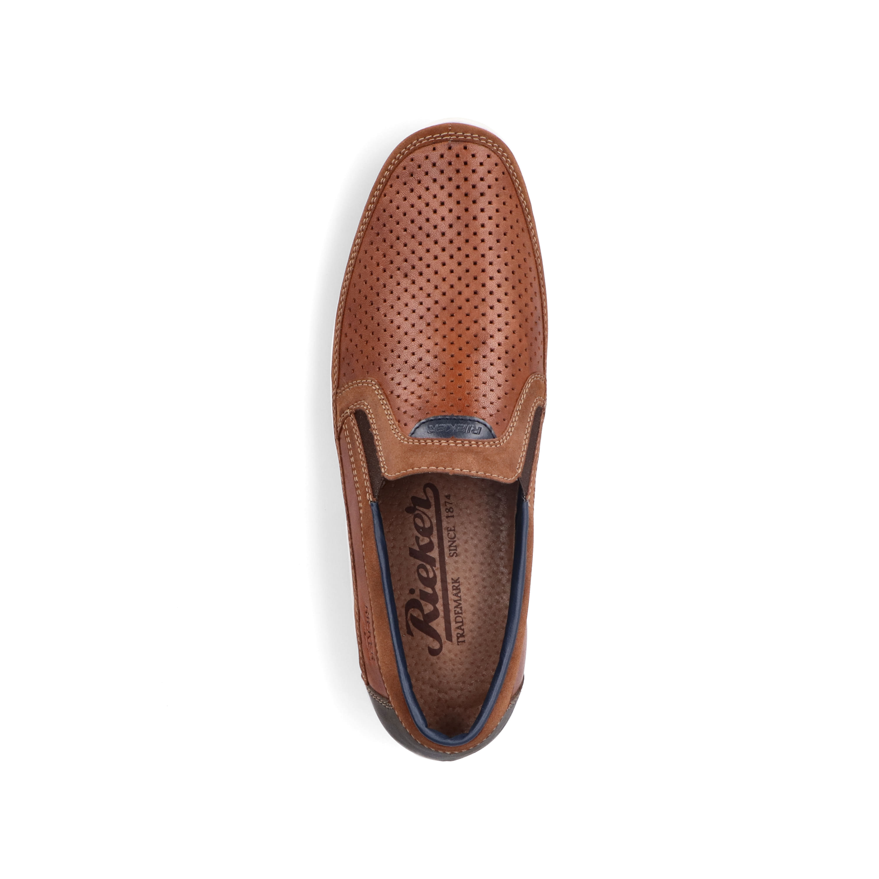 Rieker Herren Slipper karamellbraun