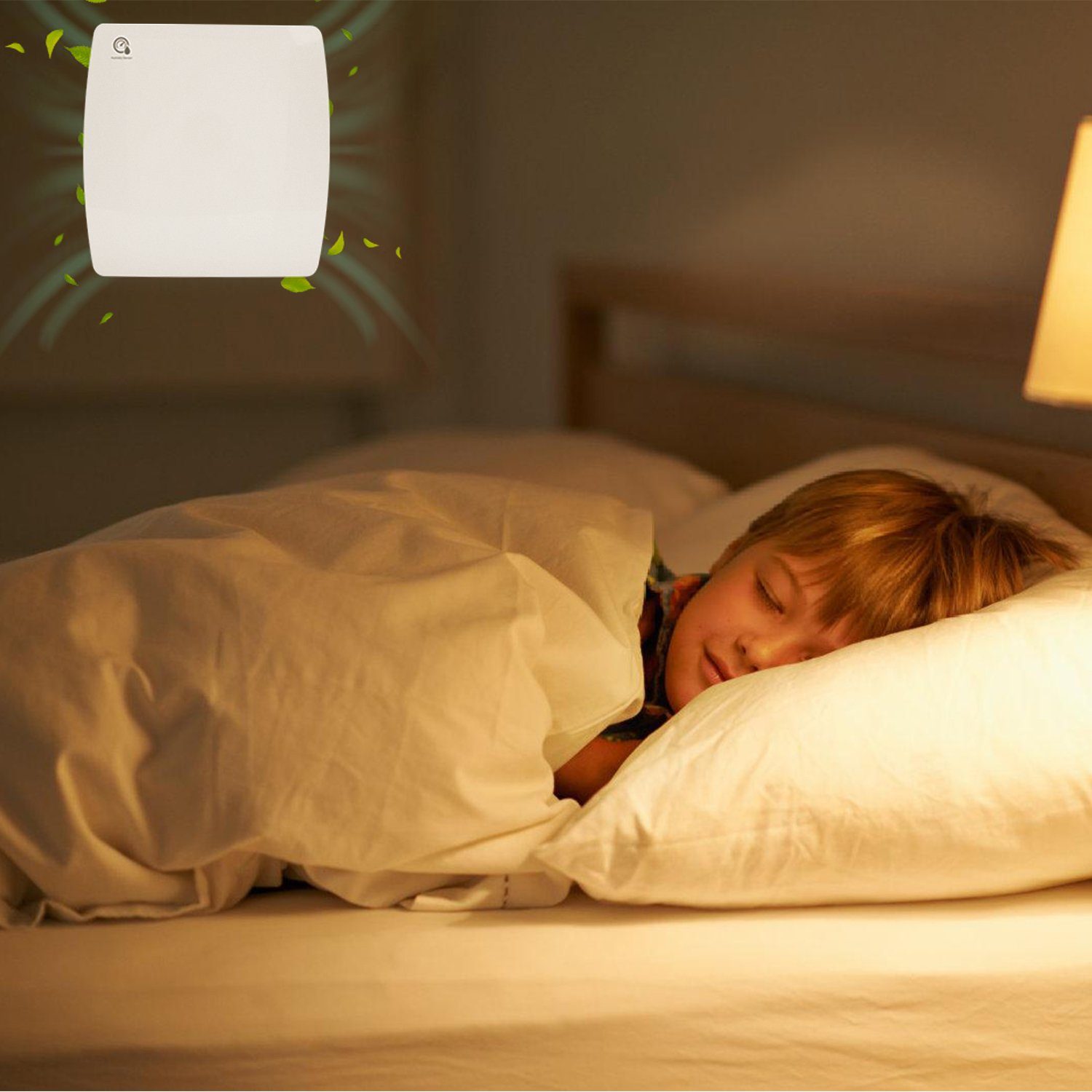 Yakimz Wandventilator Badlüfter Wandlüfter 10cm mit Feuchtsensor und Nachlauf und Timer