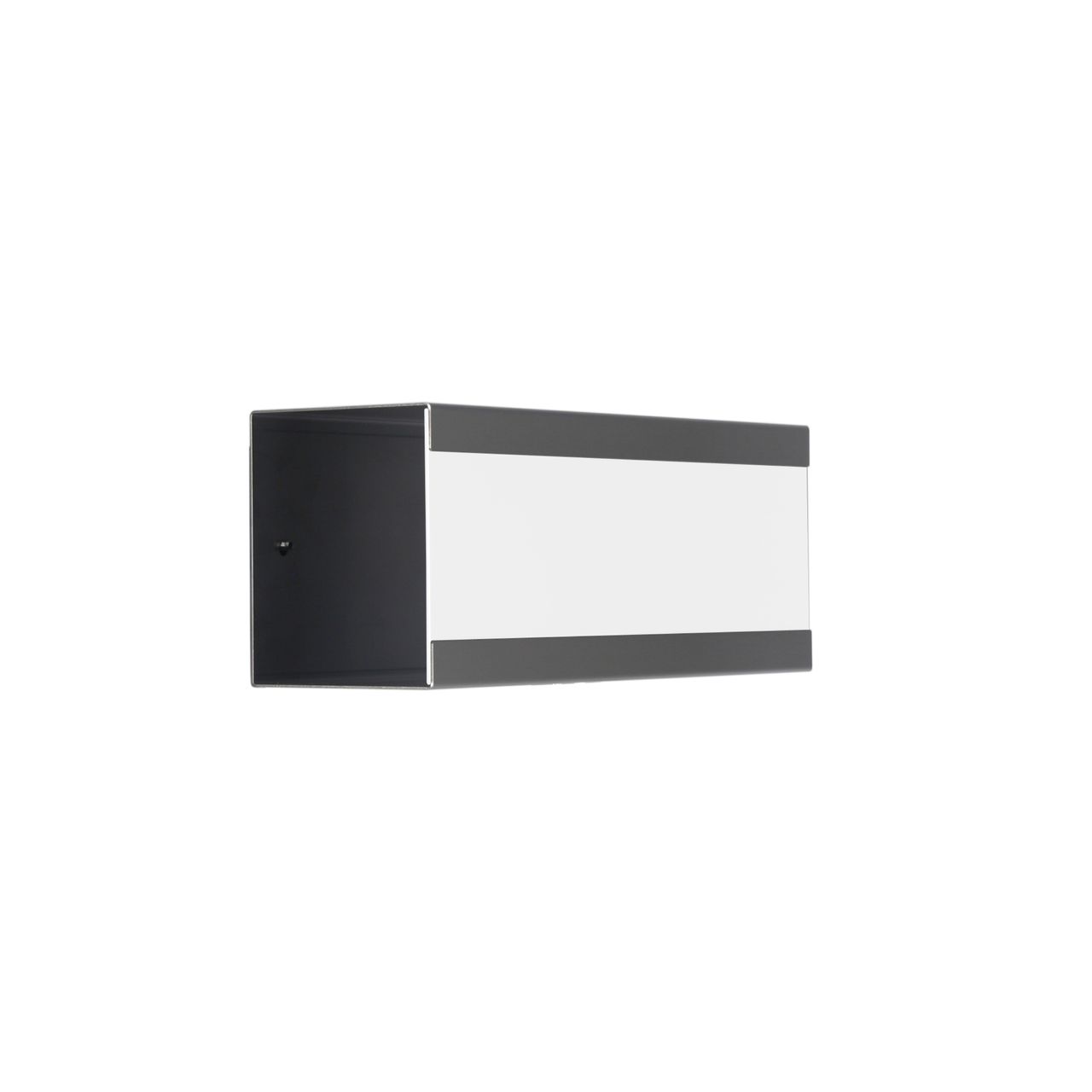 Keilbach Designprodukte Keilbach Zeitungsbox, Edelstahl, Front anthrazit pulverbeschichtet