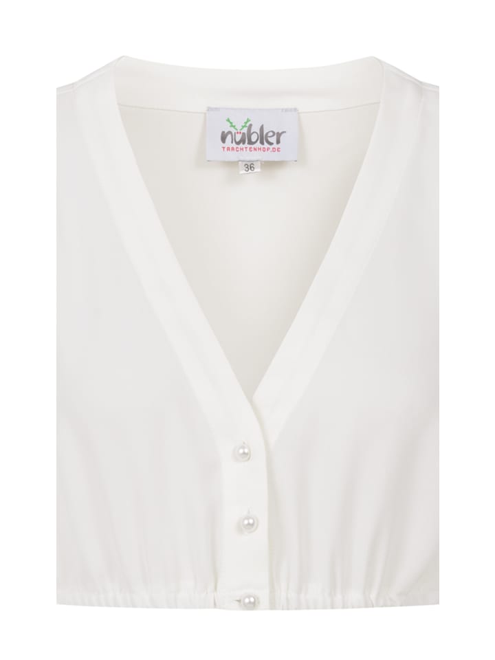 Nübler Dirndlbluse Charlotte 3/4-Arm in Creme günstig kaufen