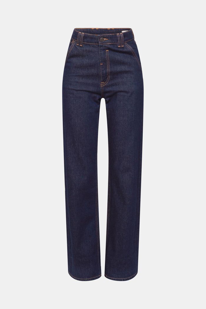 Jeans mit gerader Passform und hohem Bund