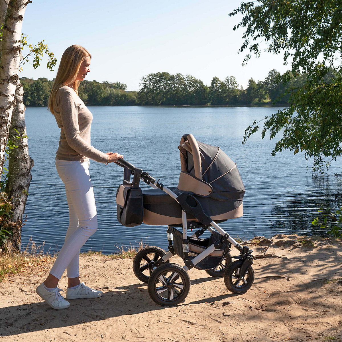 Hamburg | 3 in 1 Kombi Kinderwagen Komplettset | Luftreifen Kombikinderwagen