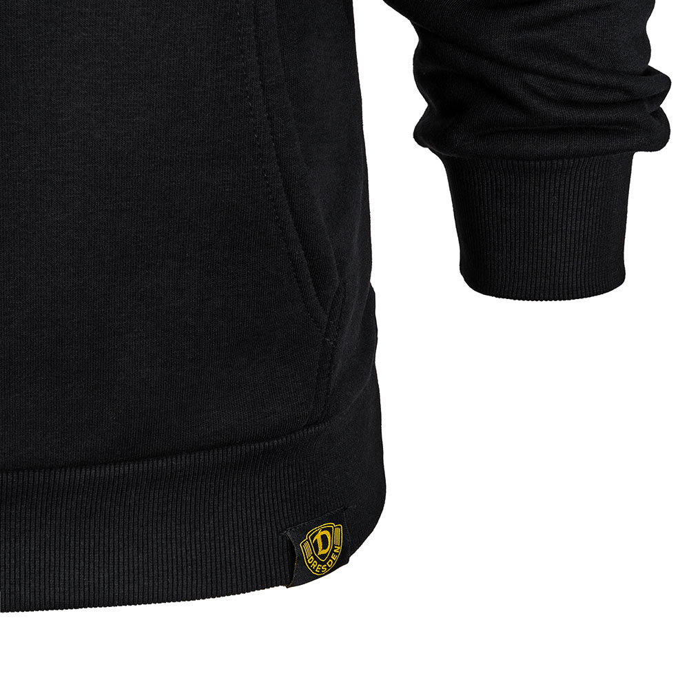 Herren Kapuzensweater PATTERN DYNAMO schwarz-gelb