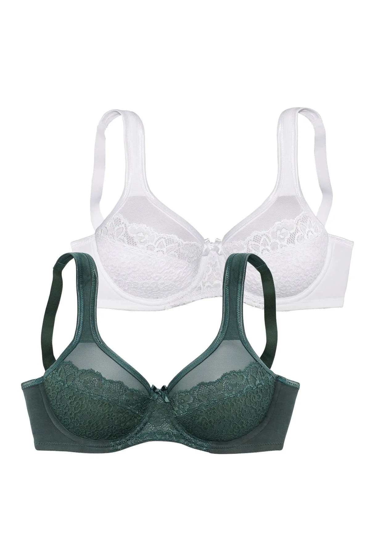 PETITE FLEUR  BH - Grün - Unifarben