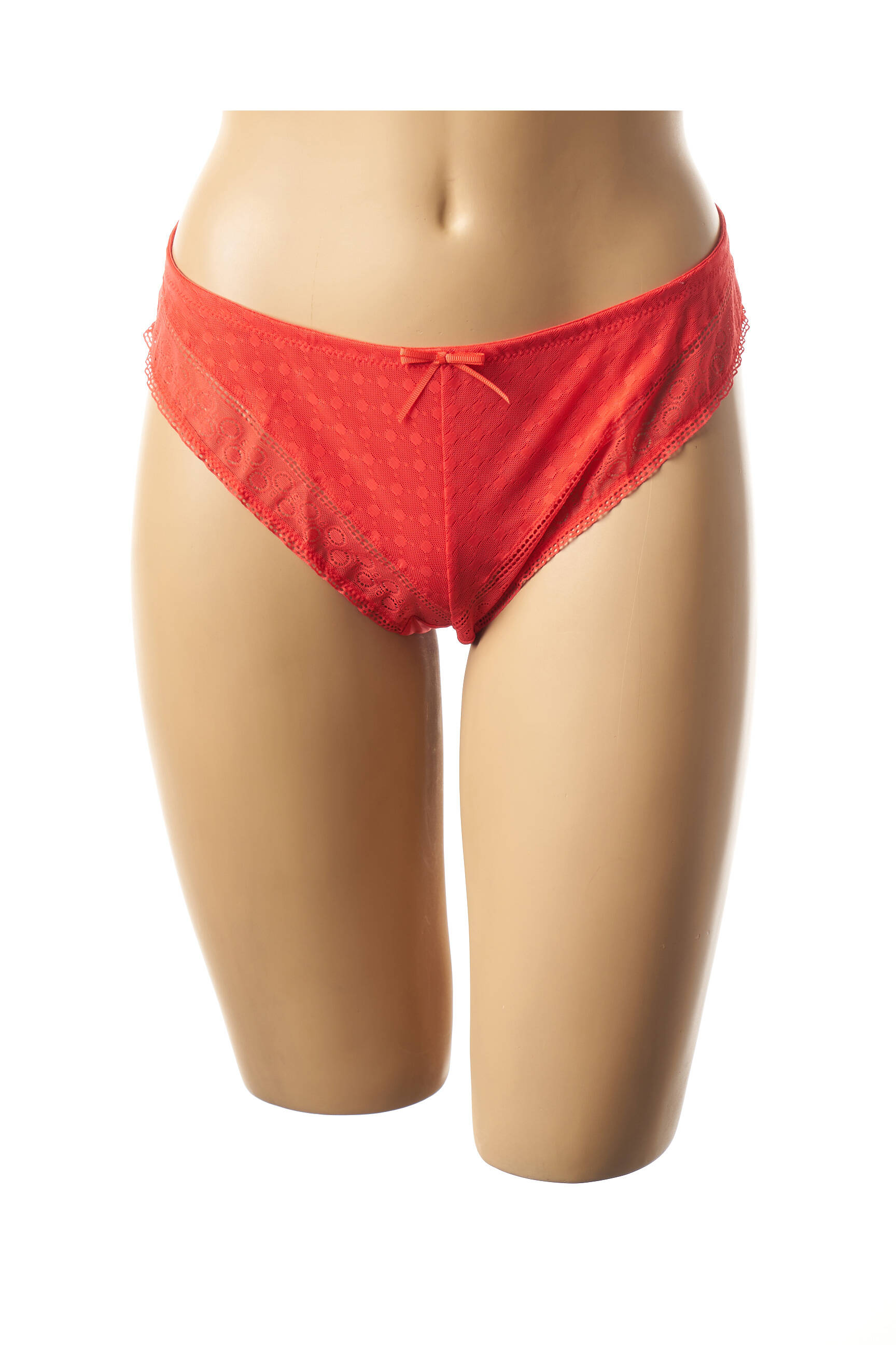 Cache Coeur Lingerie Maternite Femme couleur orange
