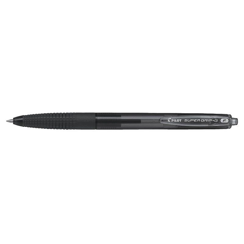 Pilot Kulepenn Supergrip G Sort, 0,7 mm tykkelse