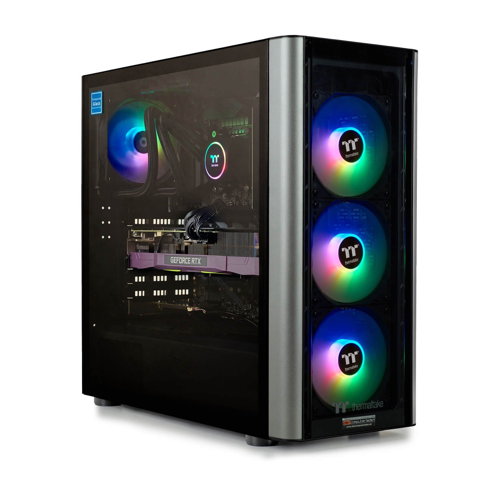 dcl24.de Level 20 RGB Gaming-PC (AMD Ryzen 7 5800X, RTX 4070, 32 GB RAM, 1000 GB SSD, Wasserkühlung)