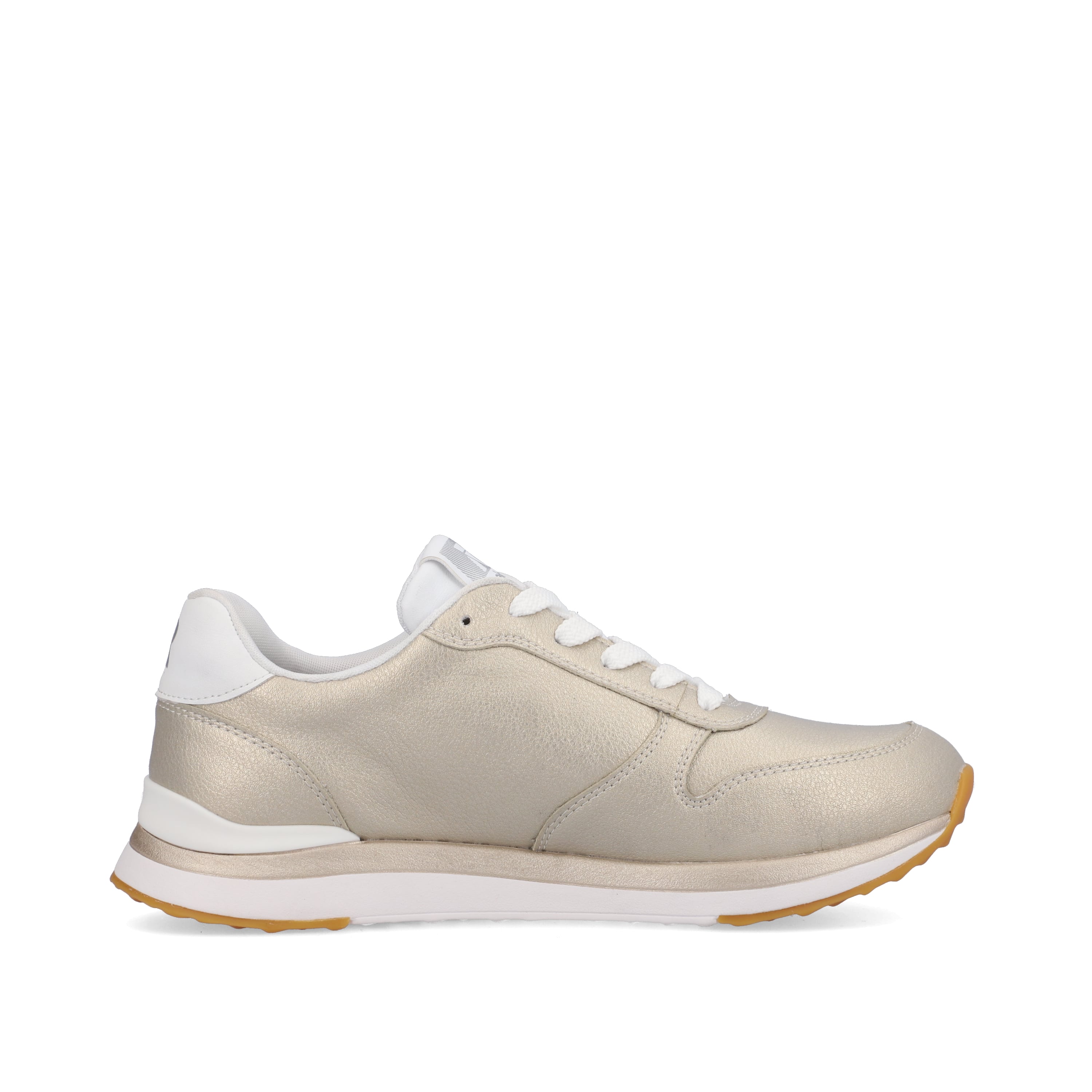 Rieker Damen Sneaker Low champagner metallic