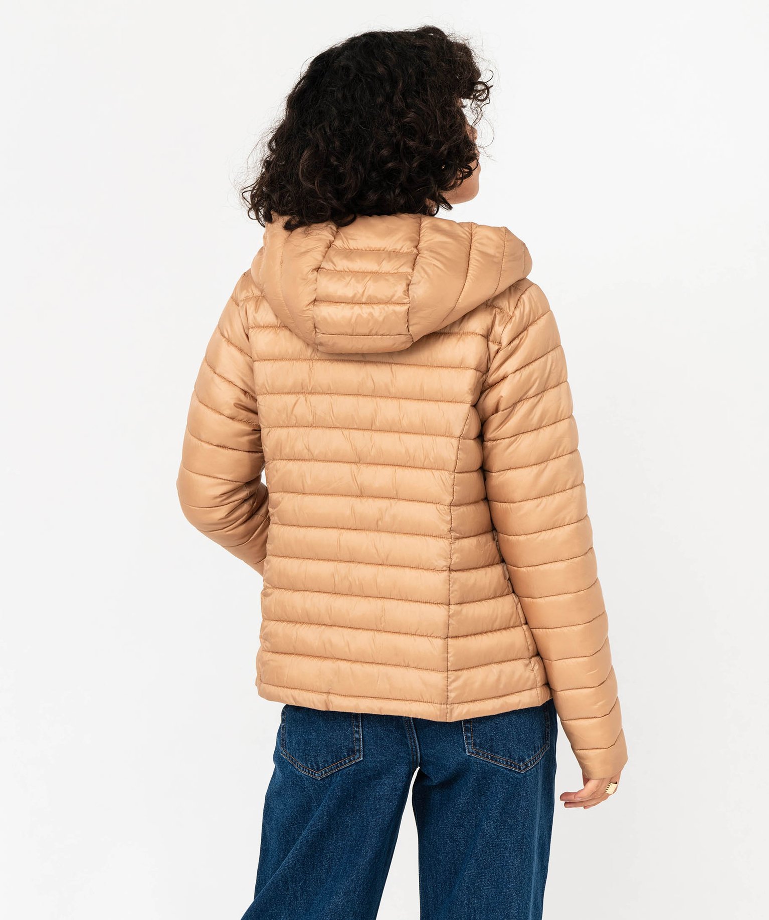 Pull à col rond en maille fantaisie femme ecru | GEMO