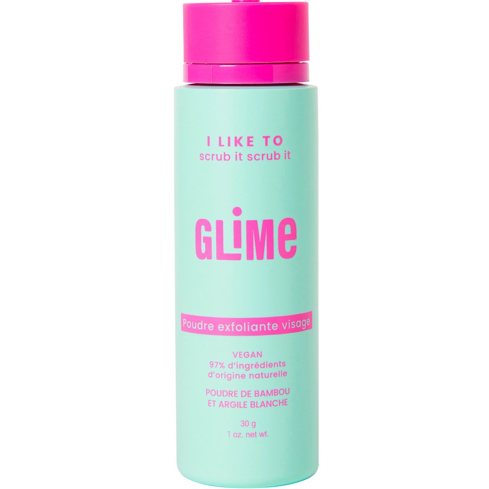 Glime I like to scrub it scrub it Poudre exfoliante visage Poudre de Bambou et Argile Blanche